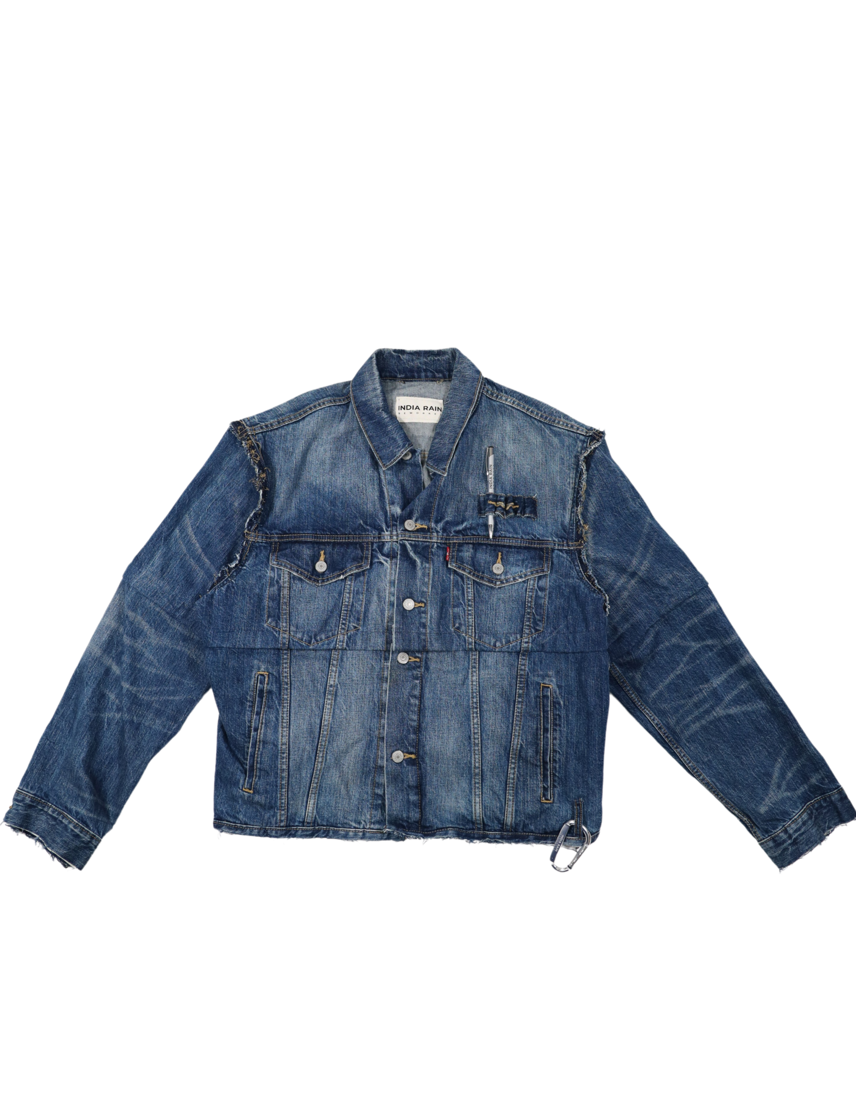 Signature Denim Jacket in Vintage Blue 01 – India Rain Reworked